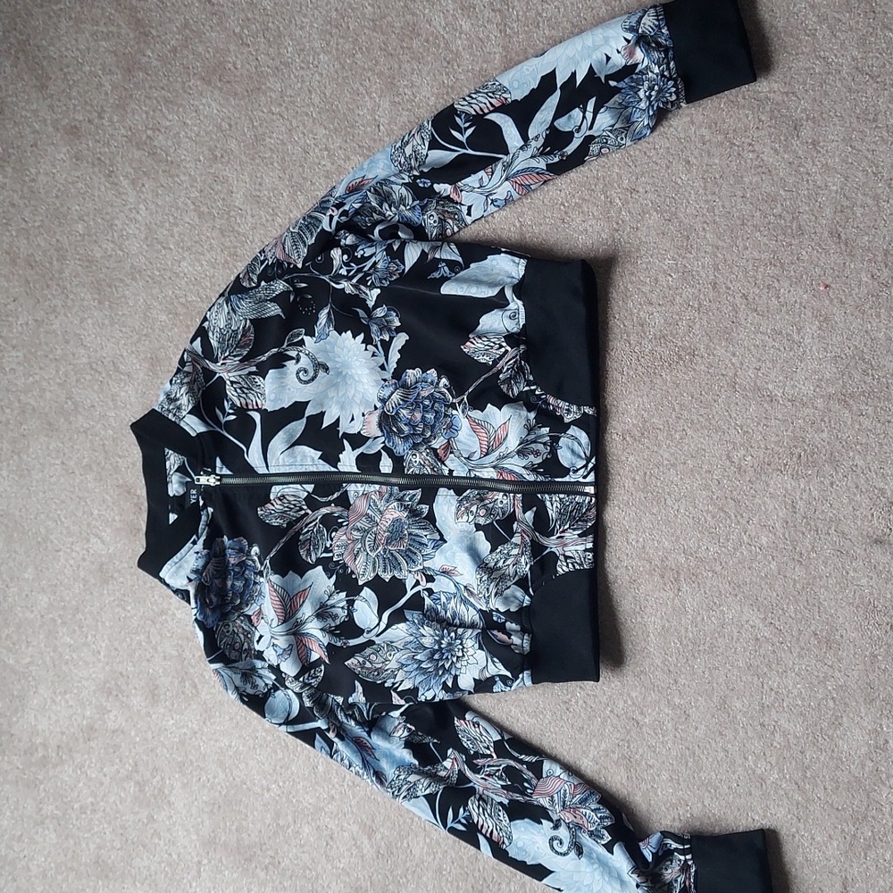 Patterned Bomber Jacket - image 2